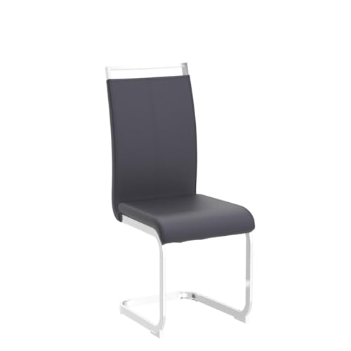 Baysitone Modern Dining Chairs Set of 4, Side & Kitchen Chairs with Faux Leather Padded Seat, High Back, for Dining, Kitchen, Living Room - Black - color: Black, size: Set of 4