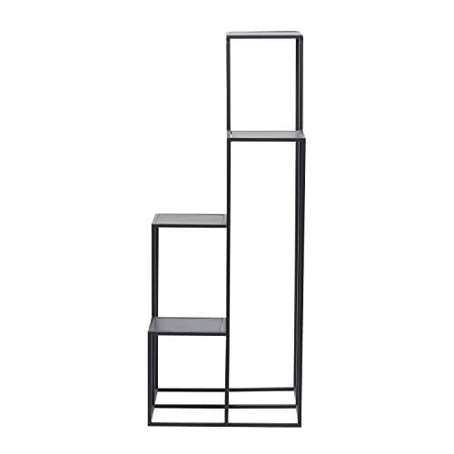 Deco 79 Metal 4 Tier Plantstand, 16" x 16" x 40", Black - color: Black, size: 16" x 16" x 40"