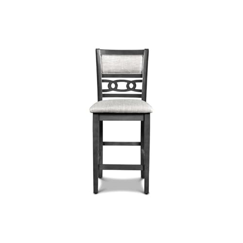 New Classic Furniture Gia Counter Chairs, Set of 2, Gray - color: Grey, size: Set of 2, style: Counter Chair