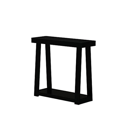Plank+Beam Classic Console Table with Shelf - 36 inches, Black - color: Black, size: 36 inches