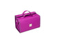 Roll Up Makeup Bag, Travel Toiletry Bag for Women with 4 Clear TSA Approved Pouches, Hanging Travel Organizer, Folding Cosmetic Bag for Men and Women - color: Purple