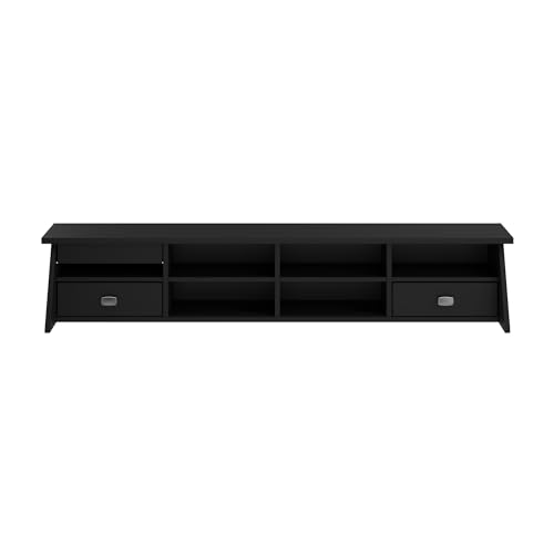 Bush Furniture Broadview Desktop Organizer in Classic Black | Storage for Home Office Workspace