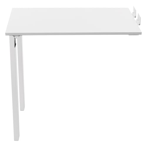 Folding Dining Table, Wall Mounted Folding Table with Support Legs, 29.52 x 15.75 x 29.13 Inch Sturdy Kitchen Desk, Wooden Desk for Small Space Bedroom Living Room Study Room Lounge Office (White) - color: White