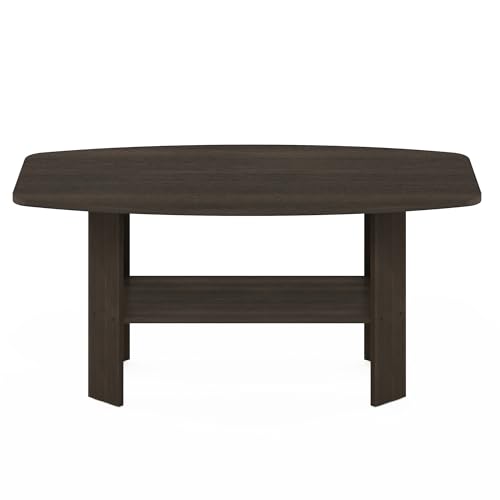 Furinno Simple Design Coffee Table, Dark Brown - color: Dark Brown, size: Coffee Table