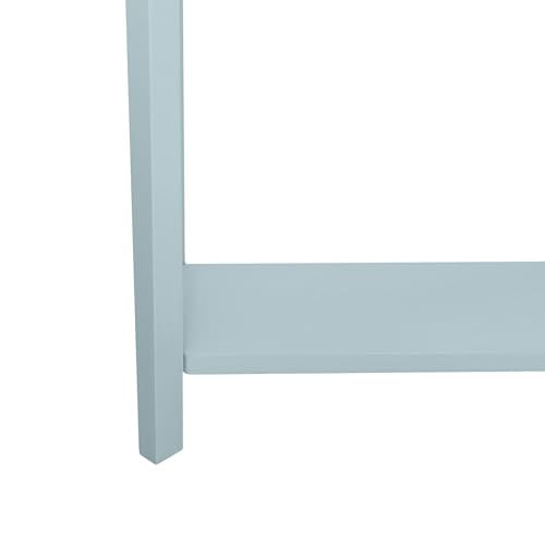 East at Main Console Table – 23.75” Wide Narrow Powder Blue Entryway Table with Storage & Shelf – Two Tone French Country Accent Table for Hallways, Foyers, Living Rooms and Small Spaces – Handcrafted