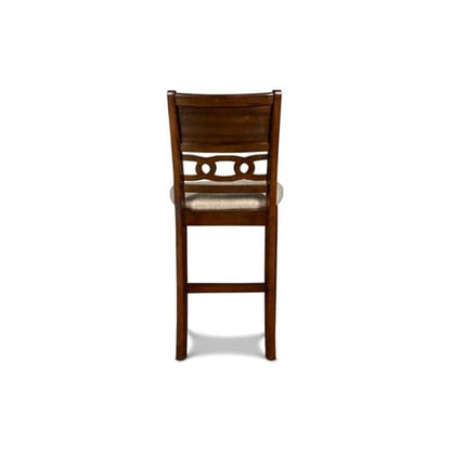 New Classic Furniture Gia Counter Chairs, Set of 2, Cherry Brown - color: Cherry, size: Set of 2, style: Counter Chair