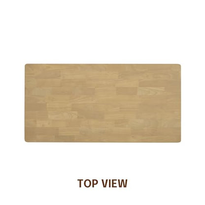 NTC Flow Modern Wooden Rectangle Desk Table with Hidden Drawer – Waterproof & Heat Resistant - Sand - color: Sand, size: 47 Inch, style: Desk