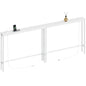 ELYKEN 78.8'' Narrow Console Table with Outlet, Sofa Table Behind Couch | Skinny Entryway Tables with Charging Station for Living Room, Hallway, 5.9 x 78.8 x 29.5in, White - color: White, size: 5.9"DX78.8"WX29.5"H