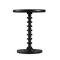 Powell Furniture Round Spindle Table, Black 17 x 22.25 x 17 - color: Black