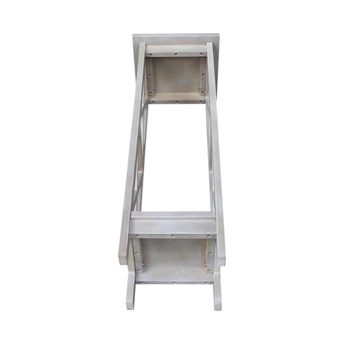 International Concepts 36" X-Sided Plant Stand, H, Gray - color: Washed Gray Taupe, size: 12 inch W x 12 inch D x 36 inch H