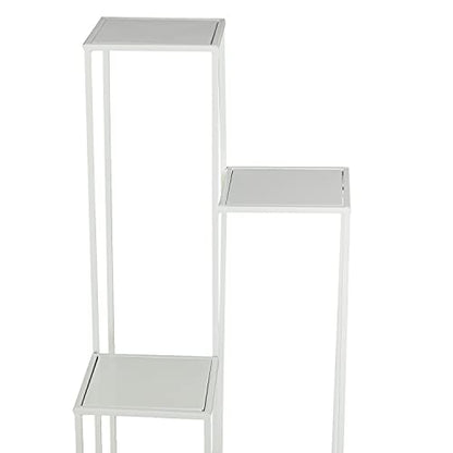 Deco 79 080111 Plantstand, White - color: White, size: 16" x 16" x 40"