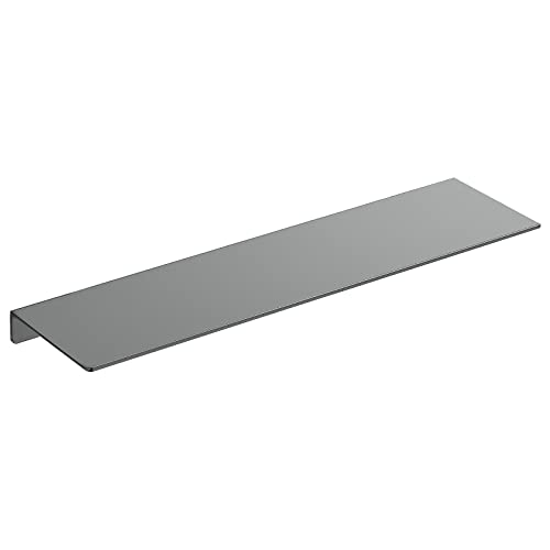 Danpoo 20 inch Gray Floating Shelf for Wall Organizer & Storage, Display Shelf, Metal Wall Shelf for Bathroom, Living Room, Kitchen, Bedroom - color: Grey, size: 20 in