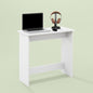 Essen Study Desk, Computer Desk, Writing Desk with for Home Office, White - color: White
