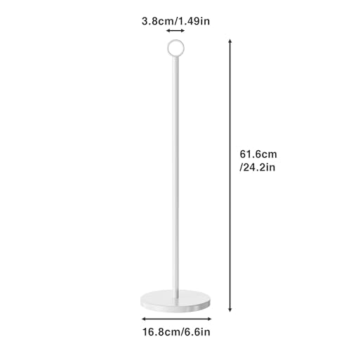 Toilet Paper Holder Stand(with Reserve Function), Free-Standing Spare Rolls Storage Holder, Stainless Steel, White - color: White