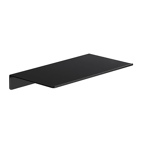 Danpoo 8 inch Small Floating Shelf for Wall Organizer & Storage, Mini Display Shelf, Metal Wall Shelf for Bathroom, Living Room, Kitchen, Bedroom(Matte Black) - color: Black, size: 8 in