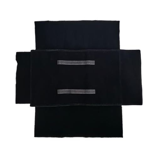 Velvet Travel Jewelry Case Roll Bag Organizer for Necklace Bracelet Earrings Ring (Black) (Black set) - color: Black Set