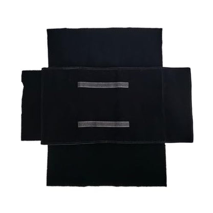 Velvet Travel Jewelry Case Roll Bag Organizer for Necklace Bracelet Earrings Ring (Black) (Black set) - color: Black Set