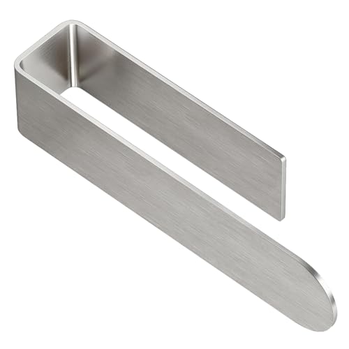 Bethom Adhesive Hand Towel Holder, 8 Inch Bar for Kitchen Cabinet, Brushed | Self Adhesive Hand Towel Racks, Stick on Wall for Bathroom, RV, Aluminum - color: Brushed Nickel, size: 8 Inch(1 Pack)