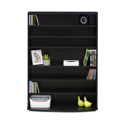 FURINNO JAYA 6-Tier Multimedia Storage Tower, Espresso - color: Espresso, size: 6-Shelf