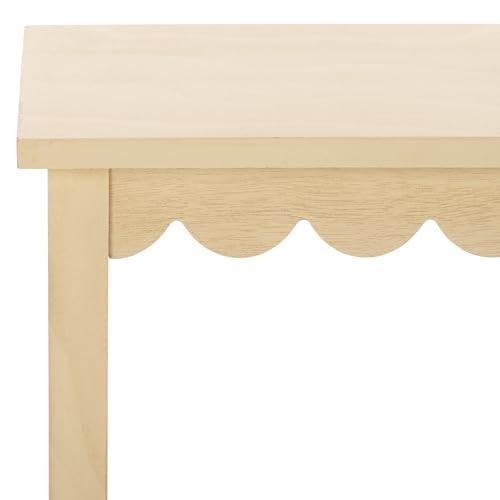 SAFAVIEH Home Collection Haven Natural Brown 2 Lower Drawer Console Table for Entryway, Living Room, Foyer - color: Natural