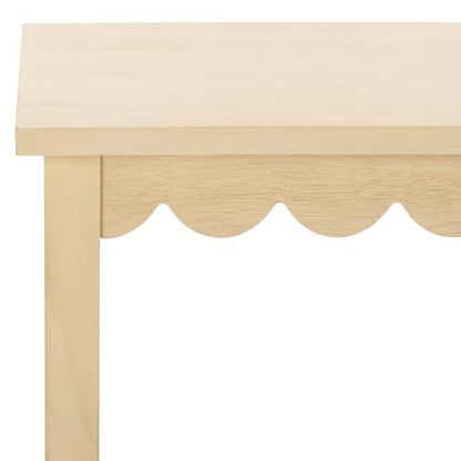 SAFAVIEH Home Collection Haven Natural Brown 2 Lower Drawer Console Table for Entryway, Living Room, Foyer - color: Natural