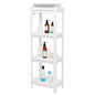 Tissting Bathroom Storage Rack 4-Tier, Plastic Freestanding Shelf | Multifunctional Organizer | Living Room & Bedroom & Kitchen | Space Saver(4 layers) - color: 4 Layers