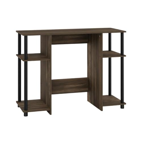 Columbia Walnut/Black Compact Computer Study Desk, Modern Design, Durable, Workspace Organizer, Ideal for Home Office or Study Area - color: Columbia Walnut/Black