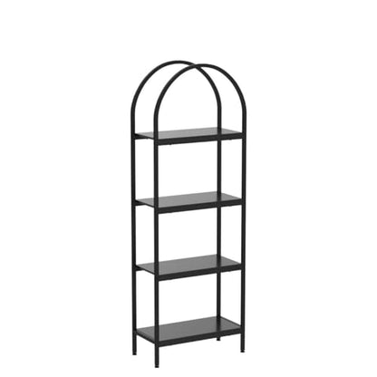 Tribesigns 4-Tier Open Bookshelf Set of 2, 70.8" Industrial Wood Bookcase with Metal Frame, Freestanding Display Rack Tall Shelving Unit for Office, Bedroom (Black, 2PCS) - color: Black, size: 2PCS/4-Tier