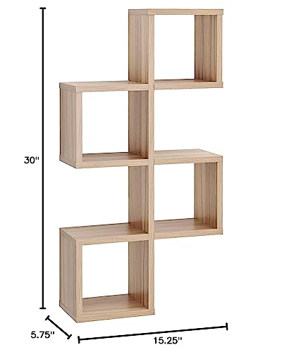 Danya B. Cubby Chessboard Wall Shelf - Horizontal or Vertical (Chestnut)