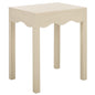 SAFAVIEH Home Collection Litith Sand Square Wave Accent Table - color: Sand