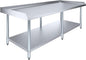 NSF Certified 18 Gauge Heavy Duty Stainless Steel Equipment Grill Stand with Undershelf for Kitchens, Utility Rooms, Caterers & Auto (72" x 24") - size: 72" x 24"