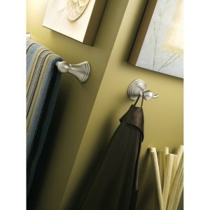 Moen Preston Collection Chrome 18-Inch Single Wall Mounted Bathroom Towel Bar, DN8418CH - color: Chrome, size: 18 Inch