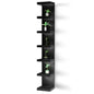 Home Stuff Wall Shelf Unit, 11 3/4x74 3/4,Use Fixing Devices Suitable for The Walls in Your Home. (2 x Black) - color: 2 X Black