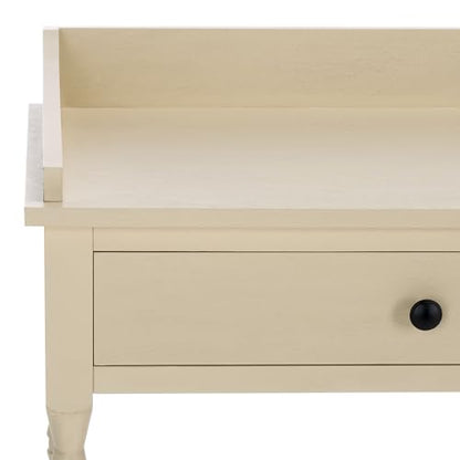 SAFAVIEH Home Collection Astaroth Sand 2-Drawer Computer Table Office Writing Desk - color: Sand