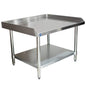 Stainless Steel Equipment Grill Stand with Adjustable Undershelf | Heavy Duty 18-Gauge Top | NSF Certified for Commercial Kitchen, Utility, and Foodservice (24" x 36") - size: 36"x24"