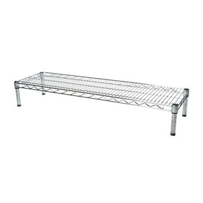 SI Shelving Inc.12 d x 54" w Chrome Wire Shelving with 1 Tier Shelf, Weight Capacity 800lbs Per Shelf - size: 12" d x 54" w x 6" h