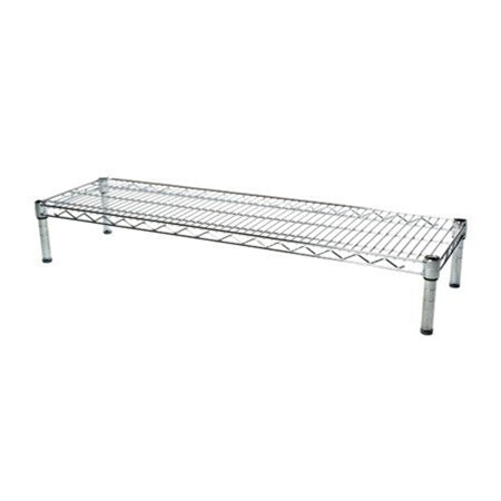 SI Shelving Inc.12 d x 54" w Chrome Wire Shelving with 1 Tier Shelf, Weight Capacity 800lbs Per Shelf - size: 12" d x 54" w x 6" h
