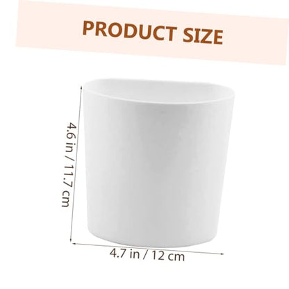 STOBOK 4Pcs Hanging Cup Holder for Rolling Cart Small Hanging Basket with Flat Bottom Cart Side Hanging Basket for Office Supplies Pencils Scissors Makeup Kitchen Storage