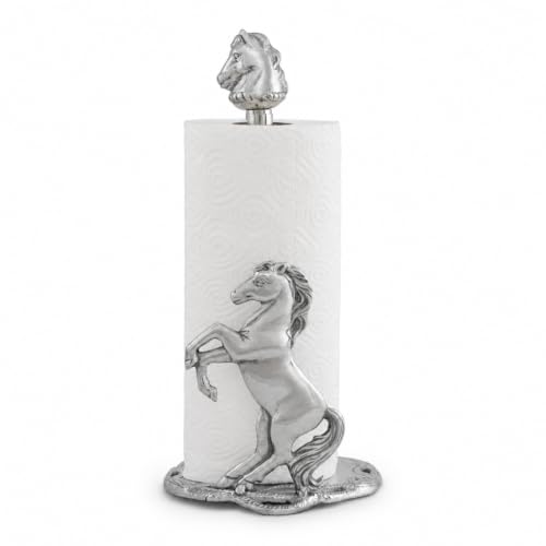Arthur Court Horse Paper Towel Holder - Decorative Aluminum Equestrian Kitchen Accessory - 14.5 Inch Tall - size: Horse