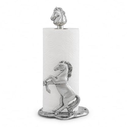 Arthur Court Horse Paper Towel Holder - Decorative Aluminum Equestrian Kitchen Accessory - 14.5 Inch Tall - size: Horse
