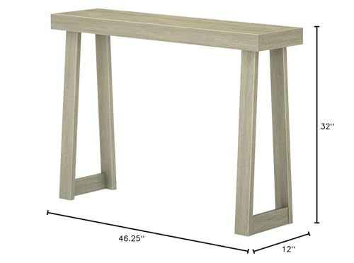 Plank+Beam Classic Console Table, 46 Inch, Seashell | Non-Toxic Finishes, Versatile Design, Elegant Details, Easy Assembly, Quick Setup, Solid Wood - color: Seashell, size: 46" Console Table