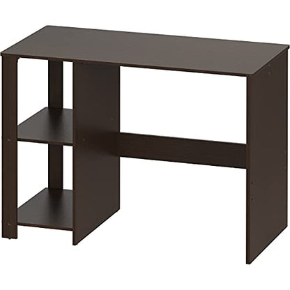SHW 38-Inch Home Office Computer Desk with Shelves, Espresso - color: Espresso