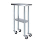 AmGood 12" Long x 24" Deep Stainless Steel Table with Casters - size: 12" Long x 24" Deep