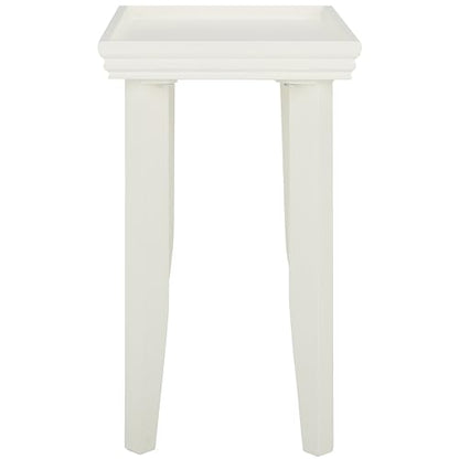 SAFAVIEH Home Collection – Naios White Accent Table, Modern Rectangular Side Table with Curved Legs, Minimalist Design (ACC9713B) - color: Ivory