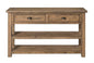 Martin Svensson Home Monterey Solid Wood Sofa Console Table - Reclaimed Natural Finish - Modern Farmhouse - Entryway Table with Two Spacious Drawers - color: Reclaimed Natural