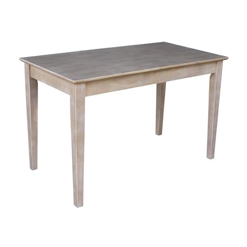 International Concepts Writing Desk with Drawer - color: Washed Gray Taupe