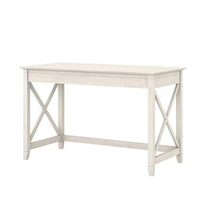 Bush Home Key West 48W Writing Desk in Linen White Oak - color: Linen White Oak, size: 48W