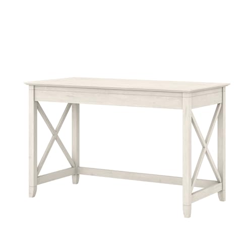 Bush Home Key West 48W Writing Desk in Linen White Oak - color: Linen White Oak, size: 48W