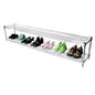Shelving Inc. 12" d x 72" w Chrome Wire Shelving with 2 Tier Shelves, Weight Capacity 800lbs Per Shelf - size: 12"d x 72"w x 14"h