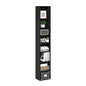 Furinno PASIR Book Shelf, 8-Tier Bookshelf, Bookcase with Open Shelf, 9.3 x 11.8 x 70.9, for Living Room, Bedroom, Home Office, Blackwood - color: Blackwood, size: 8-Tier, 12-Inch Width